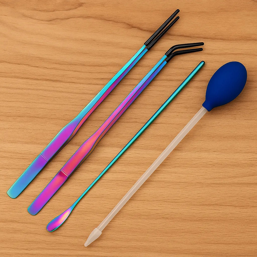 Futterpinzette Reptilien | Edelstahl Futterzange 4er-Set