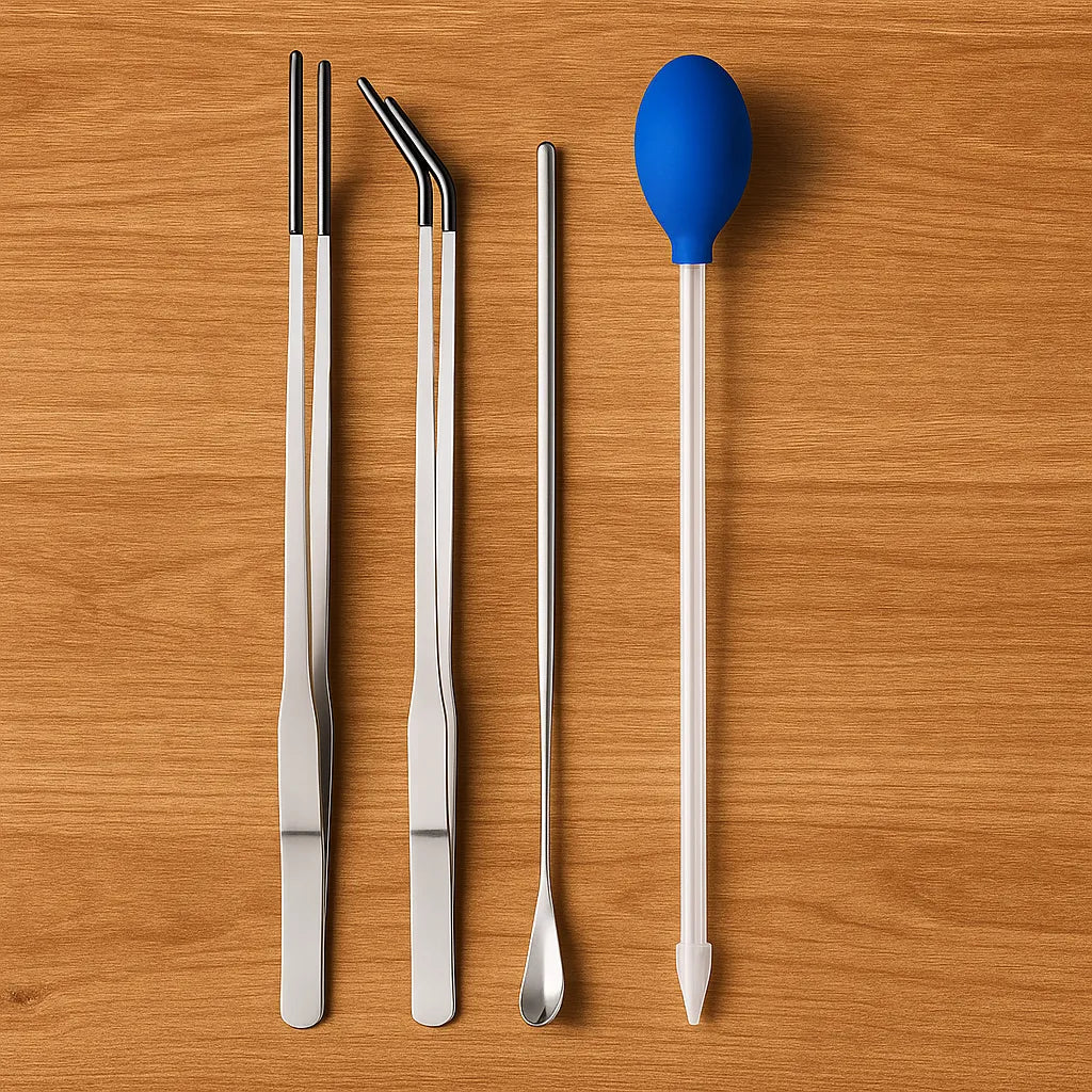 Futterpinzette Reptilien | Edelstahl Futterzange 4er-Set