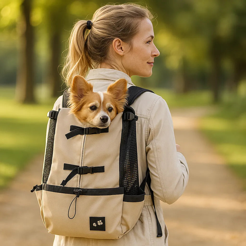 Transportrucksack atmungsaktiv – Für kleine und mittelgroße Hunde
