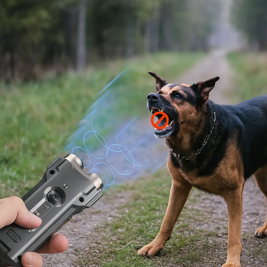 Hundeschreck Ultraschallgerät für unterwegs | Schützt beim Joggen, Spazieren &amp; Reisen