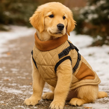Winter Hundemantel – Wasserdicht, warm &amp; bequem mit verstellbarem Gurt