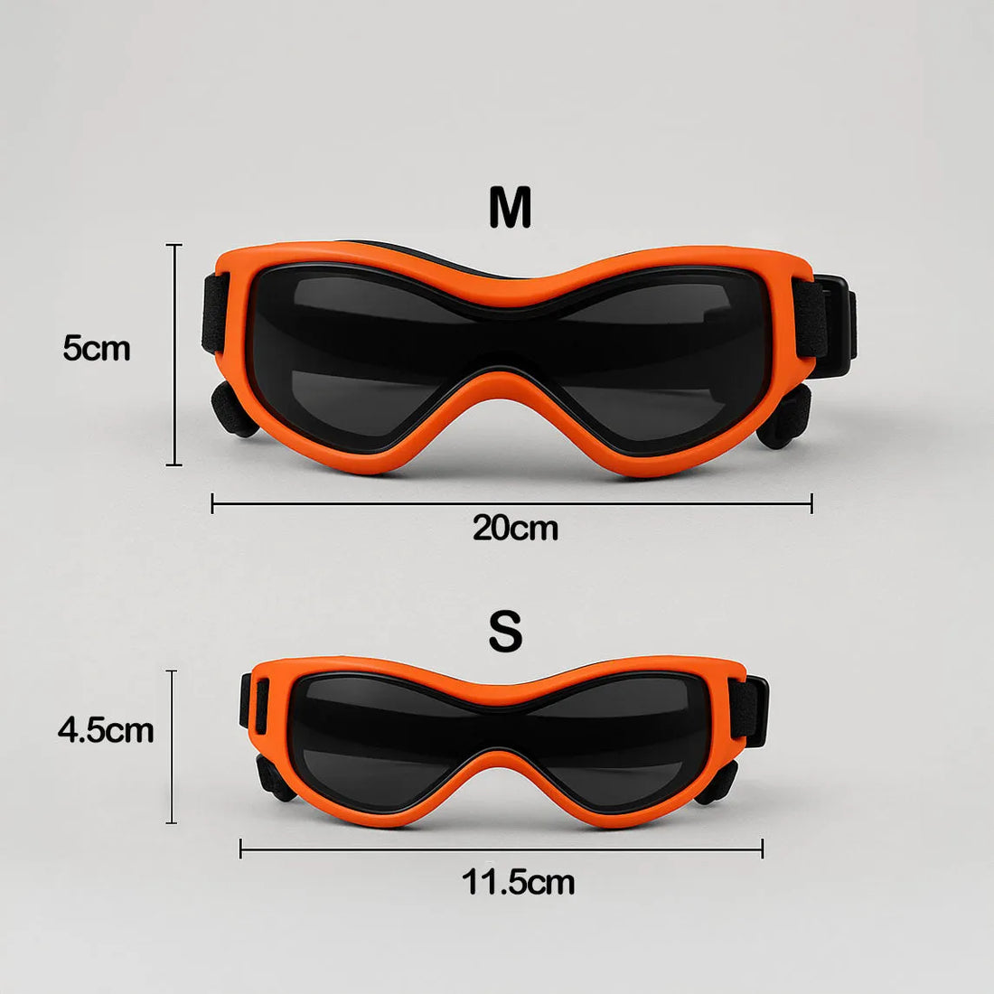 Schutzbrille für Hunde mit UV-Schutz – Gegen Sonne, Wind &amp; Staub