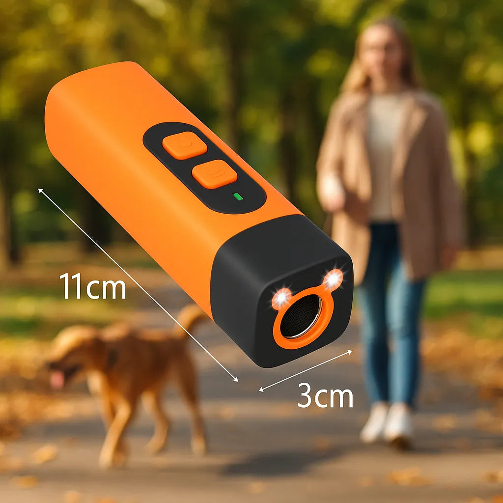 Ultraschall Hundetrainer | Tierfreundlich mit LED-Licht