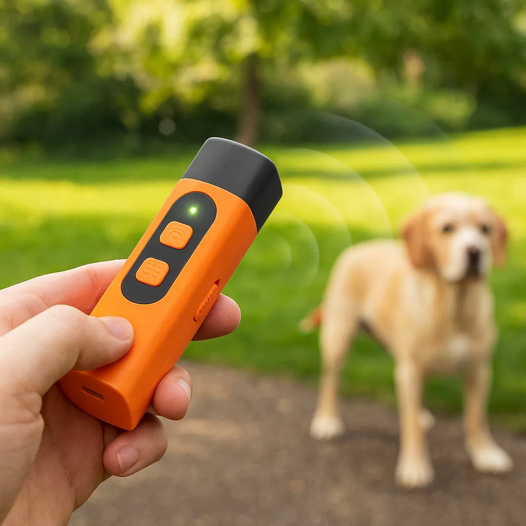 Ultraschall Hundetrainer | Tierfreundlich mit LED-Licht