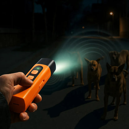 Ultraschall Hundetrainer | Tierfreundlich mit LED-Licht
