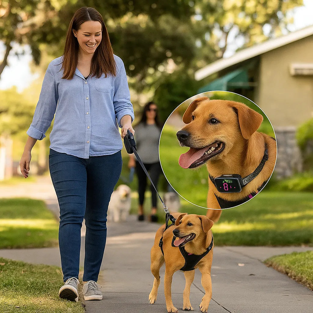 Antibellhalsband mit Ton &amp; Vibration – Sanftes, automatisches Halsband gegen Bellen