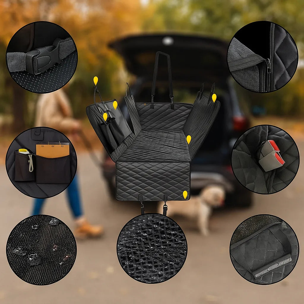 Autoschondecke Rückbank Hund – Wasserdicht &amp; rutschfest
