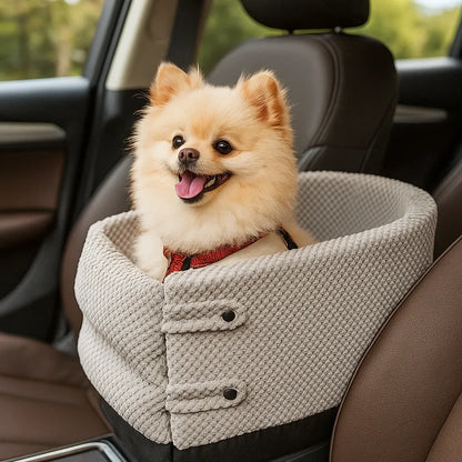 Hunde Autositz | Sicher mit Anschnallgurt &amp; Polsterung
