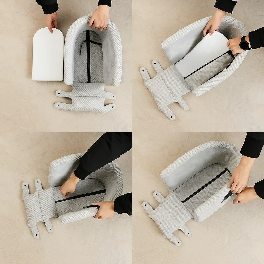 Hunde Autositz | Sicher mit Anschnallgurt &amp; Polsterung