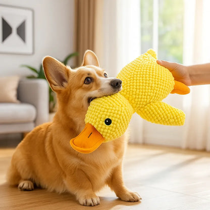 Hundespielzeug Ente mit Sound | Interaktiv &amp; robust