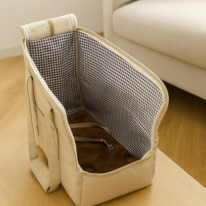 Hundetragetasche komfortabel | Mit Schultergurt für Reisen