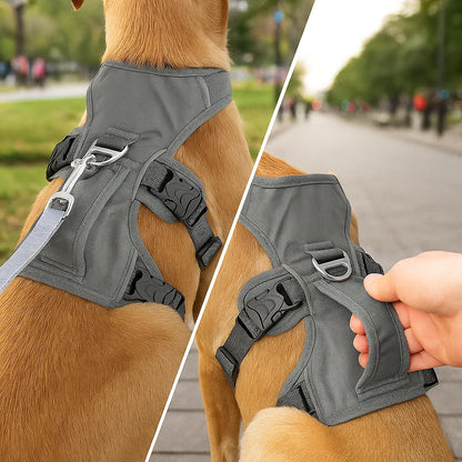 Hundegeschirr gegen Ziehen | Reflektierend &amp; sicher mit Griff