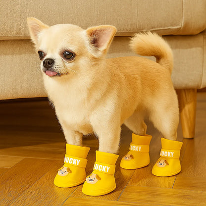 Hundeschuhe wasserdicht &amp; rutschfest | Mit Klettverschluss für Regen &amp; Schnee