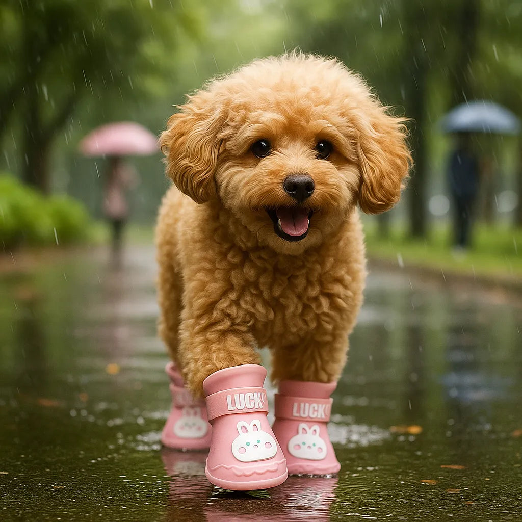 Hundeschuhe wasserdicht &amp; rutschfest | Mit Klettverschluss für Regen &amp; Schnee