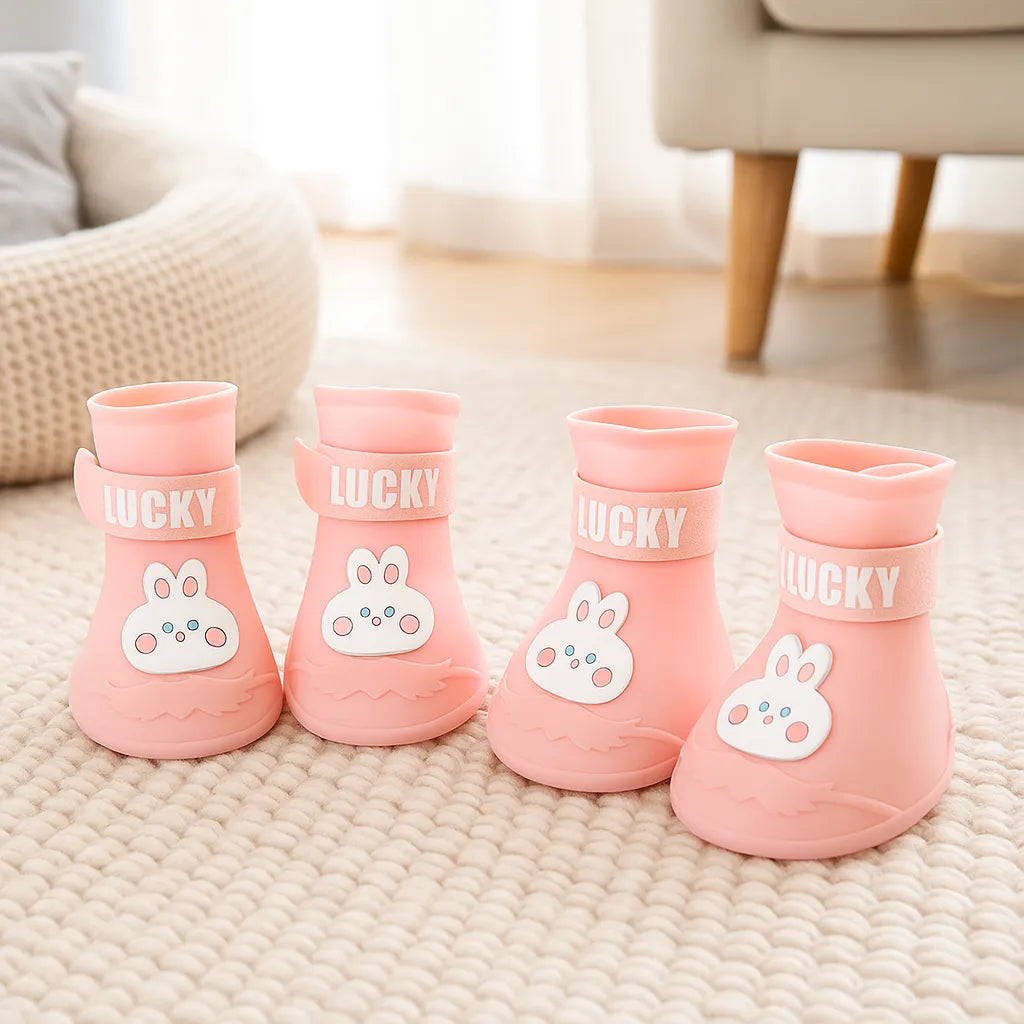 Hundeschuhe wasserdicht &amp; rutschfest | Mit Klettverschluss für Regen &amp; Schnee