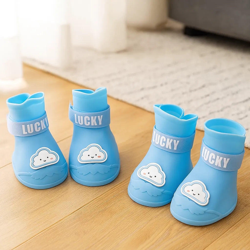 Hundeschuhe wasserdicht &amp; rutschfest | Mit Klettverschluss für Regen &amp; Schnee