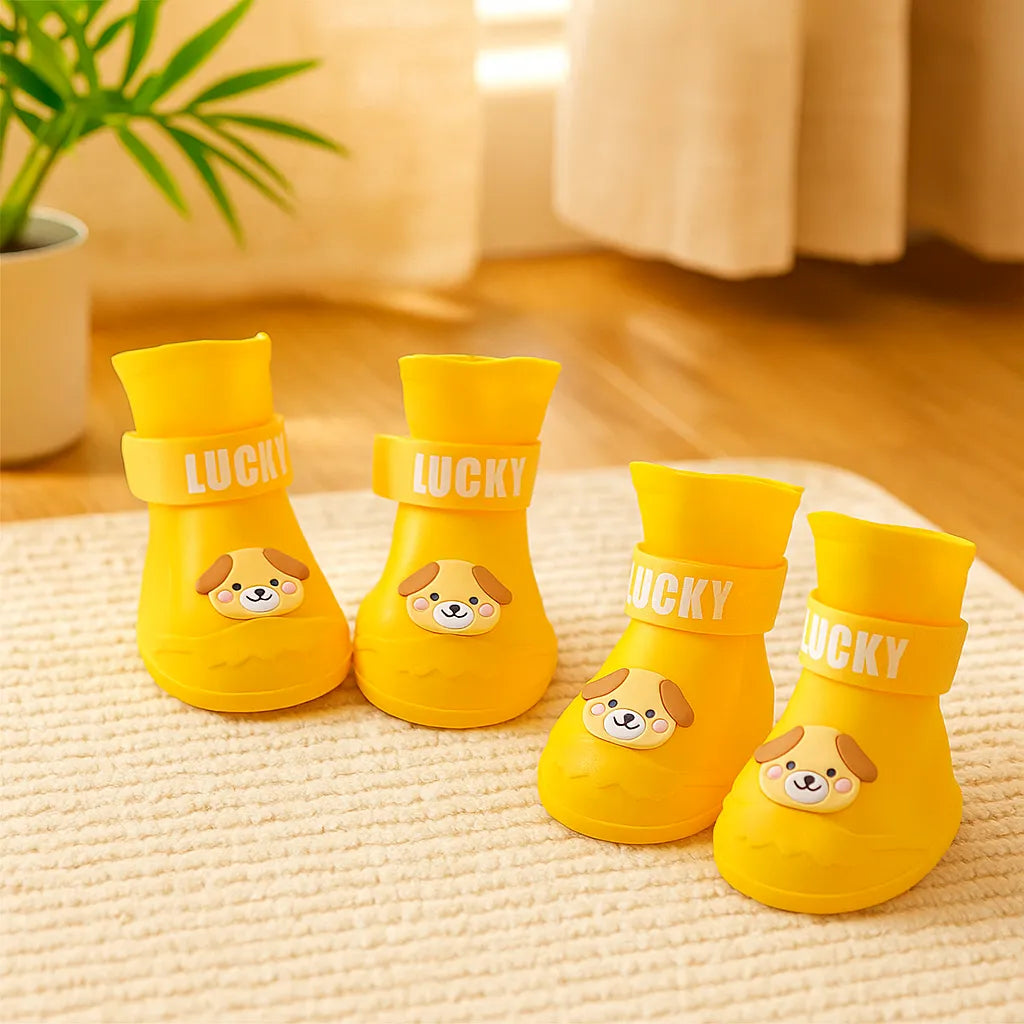 Hundeschuhe wasserdicht &amp; rutschfest | Mit Klettverschluss für Regen &amp; Schnee