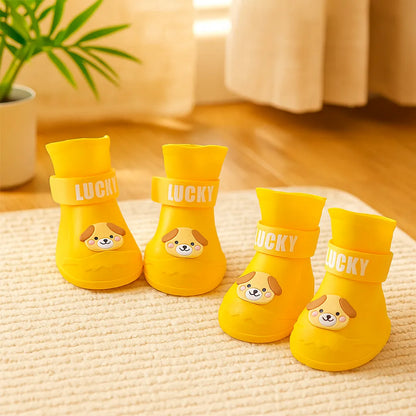 Hundeschuhe wasserdicht &amp; rutschfest | Mit Klettverschluss für Regen &amp; Schnee