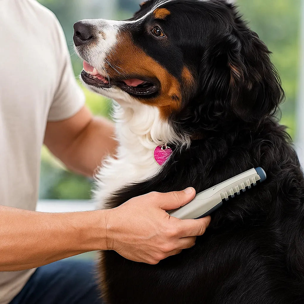 Fellbürste Hund elektrisch | Sanftes Entfilzen &amp; Entknoten