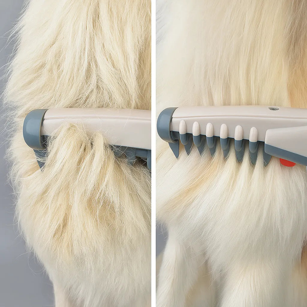 Fellbürste Hund elektrisch | Sanftes Entfilzen &amp; Entknoten
