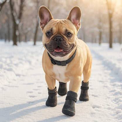 Hundeschuhe Winter wasserdicht – warm gefüttert &amp; rutschfest