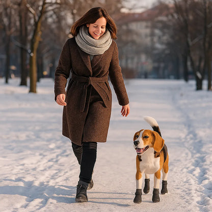 Hundeschuhe Winter wasserdicht – warm gefüttert &amp; rutschfest