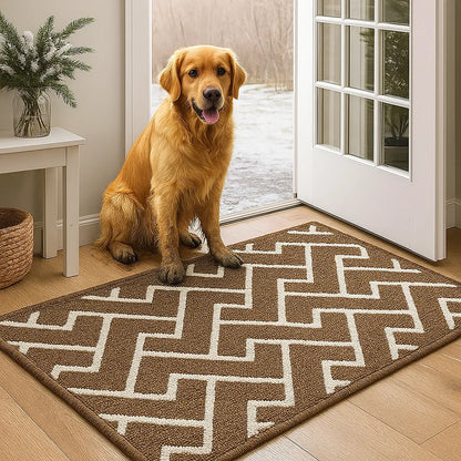 Schmutzfangmatte Hund – saugfähige &amp; rutschfeste Fußmatte waschbar