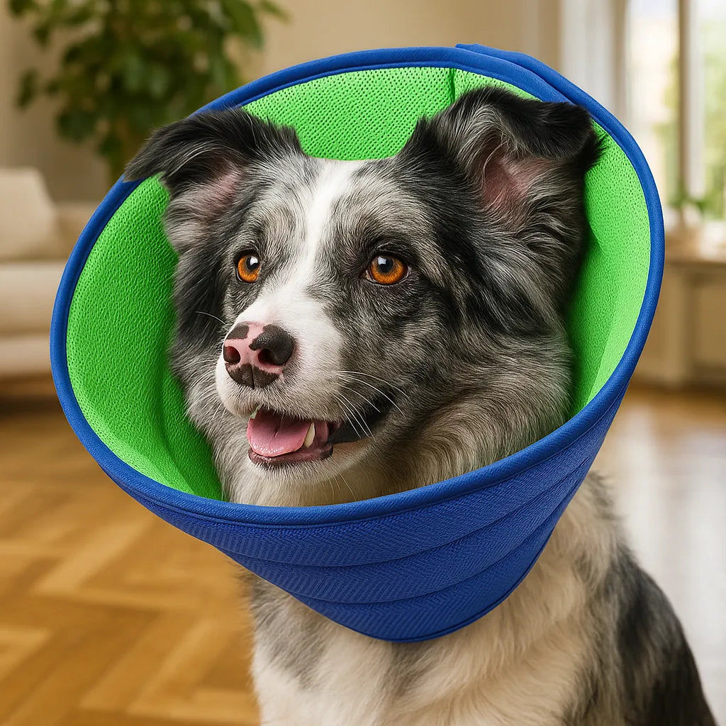 Halskrause Hund weich | verstellbar, atmungsaktiv &amp; bequem