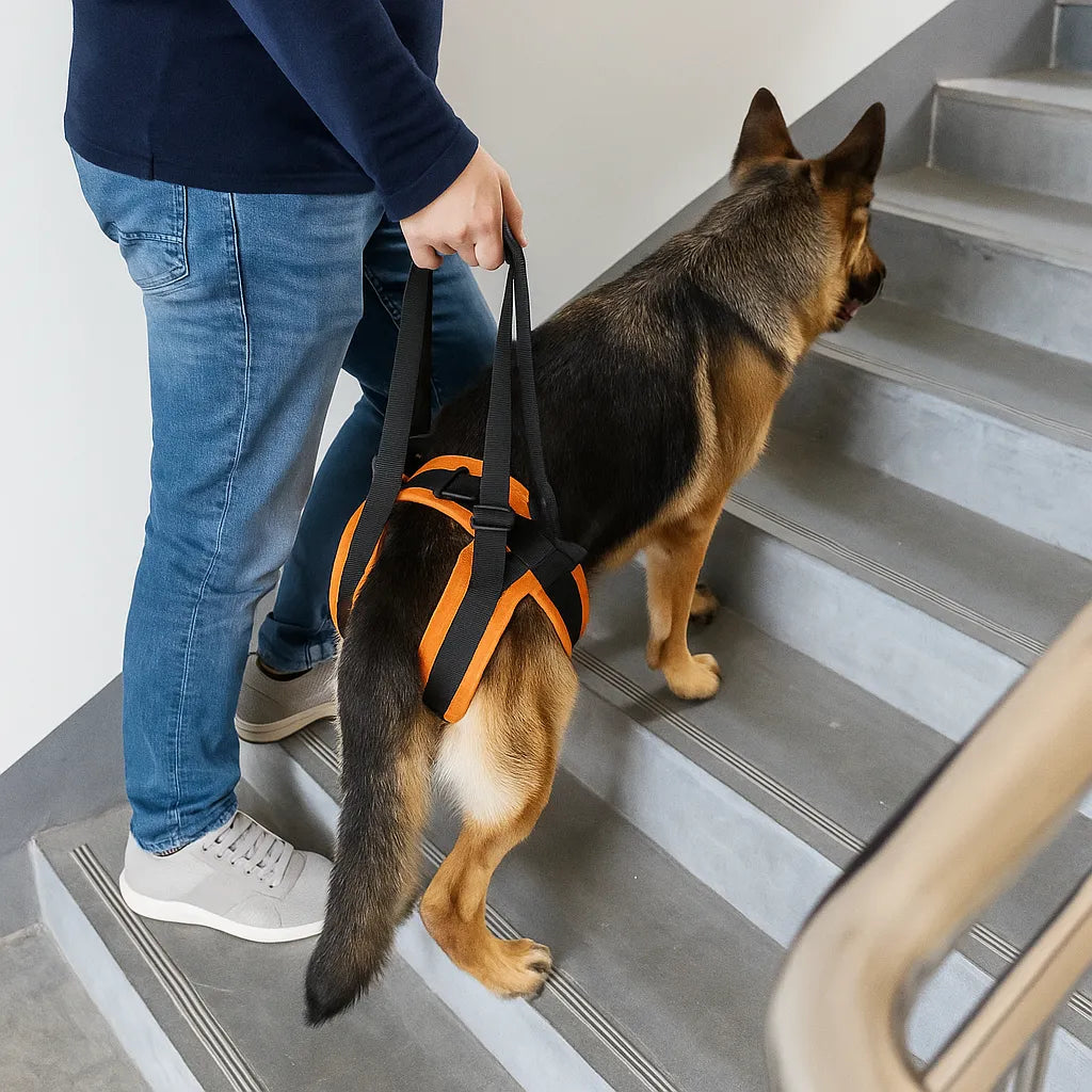 Hunde Tragegeschirr hinten | gepolstert &amp; stabil für Unterstützung