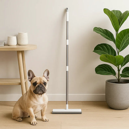 Tierhaarentferner mit Stiel | stabiler Besen für Hunde- &amp; Katzenhaare