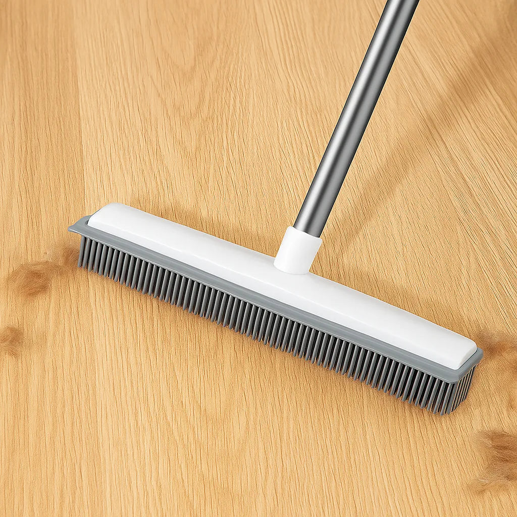 Tierhaarentferner mit Stiel | stabiler Besen für Hunde- &amp; Katzenhaare