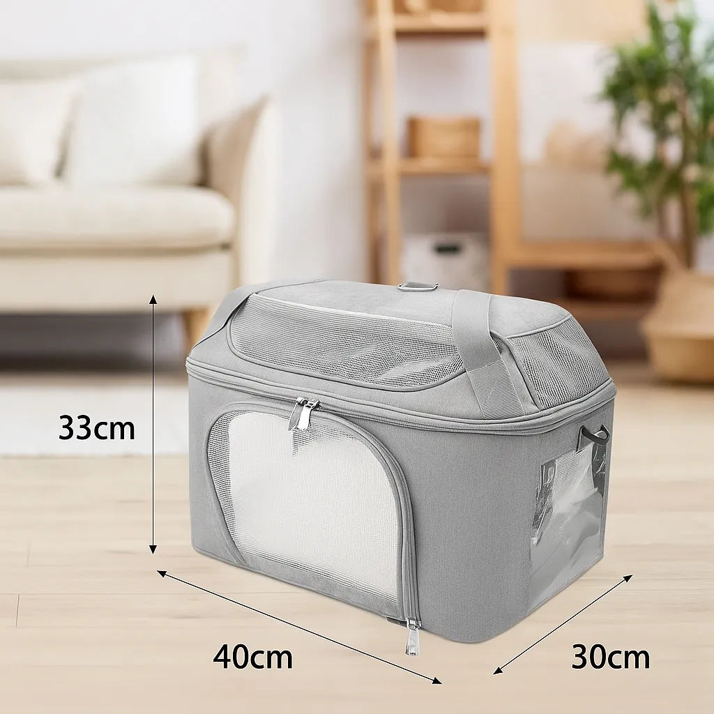 Transportbox Katze faltbar | Leicht &amp; atmungsaktiv
