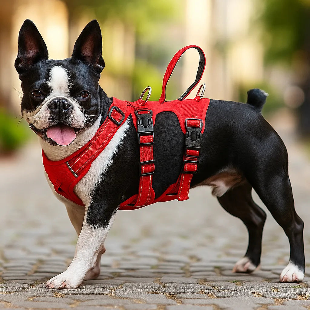 Hundegeschirr gepolstert &amp; reflektierend | Anti-Zieh Brustgeschirr