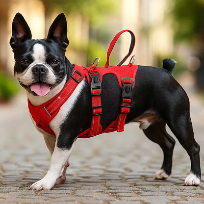 Hundegeschirr gepolstert &amp; reflektierend | Anti-Zieh Brustgeschirr