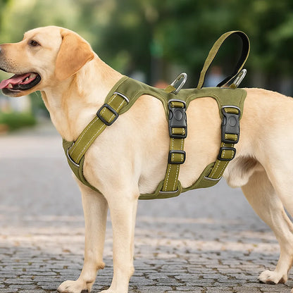 Hundegeschirr gepolstert &amp; reflektierend | Anti-Zieh Brustgeschirr