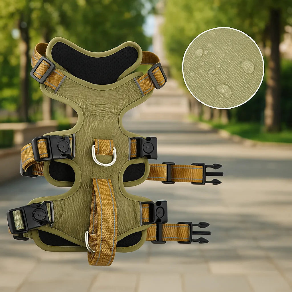 Hundegeschirr gepolstert &amp; reflektierend | Anti-Zieh Brustgeschirr