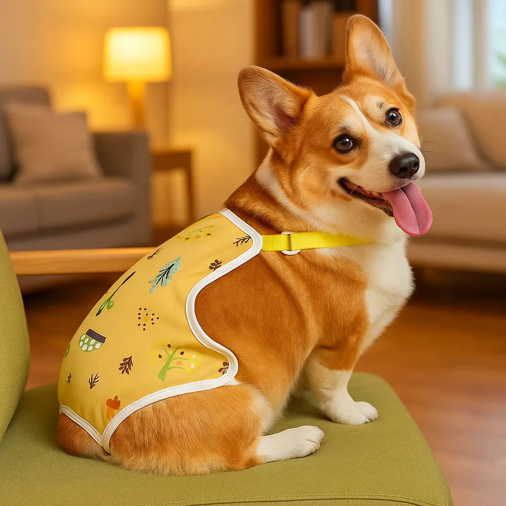 Hundehose mit Trägern | Hundewindel – Waschbar &amp; verstellbar