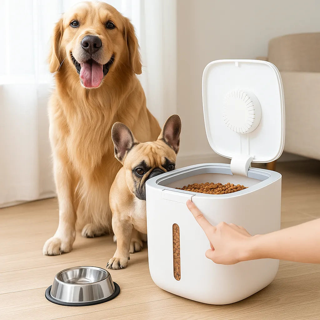 Futtertonne Hund luftdicht | Hundefutterbox für Trockenfutter