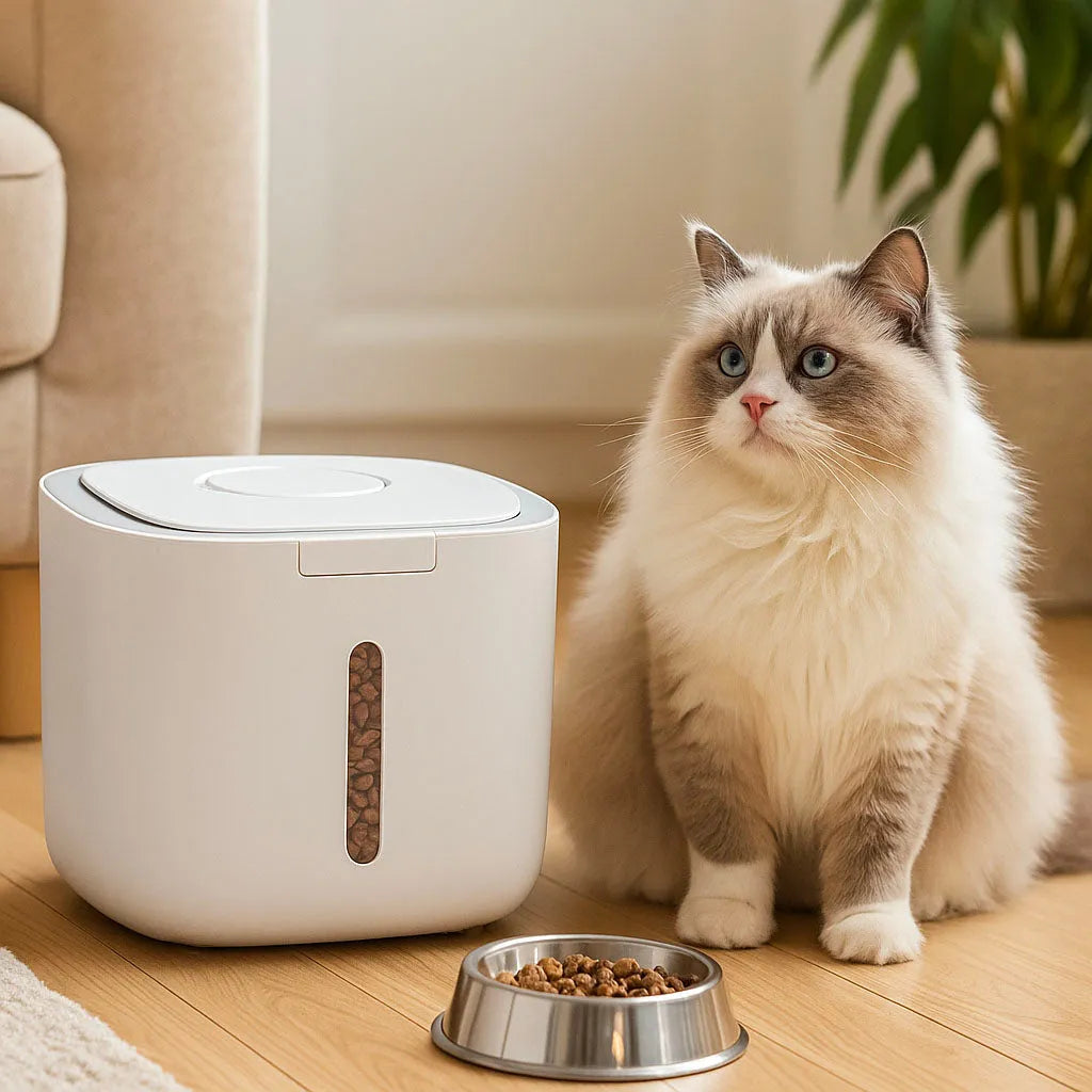 Futtertonne Katze luftdicht | Katzenfutterbox für Trockenfutter