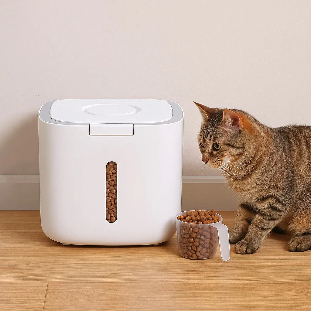 Futtertonne Katze luftdicht | Katzenfutterbox für Trockenfutter