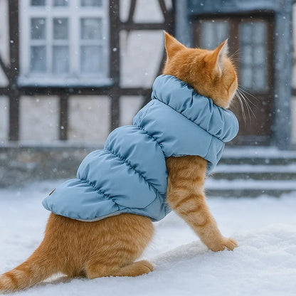 Katzenmantel warm &amp; wattiert | Wasser- &amp; windabweisend