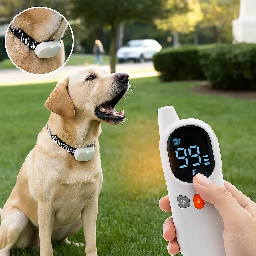 Antibellhalsband Hund | Erziehungshalsband mit Fernbedienung