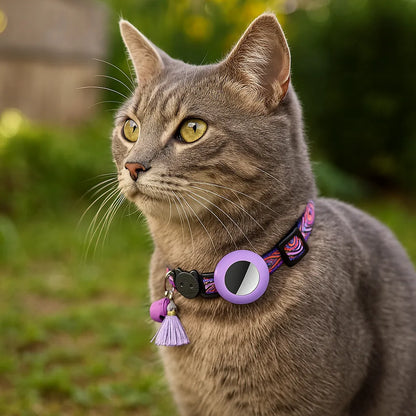 Katzenhalsband mit AirTag‑Halterung