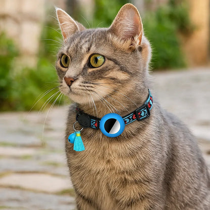 Katzenhalsband mit AirTag‑Halterung