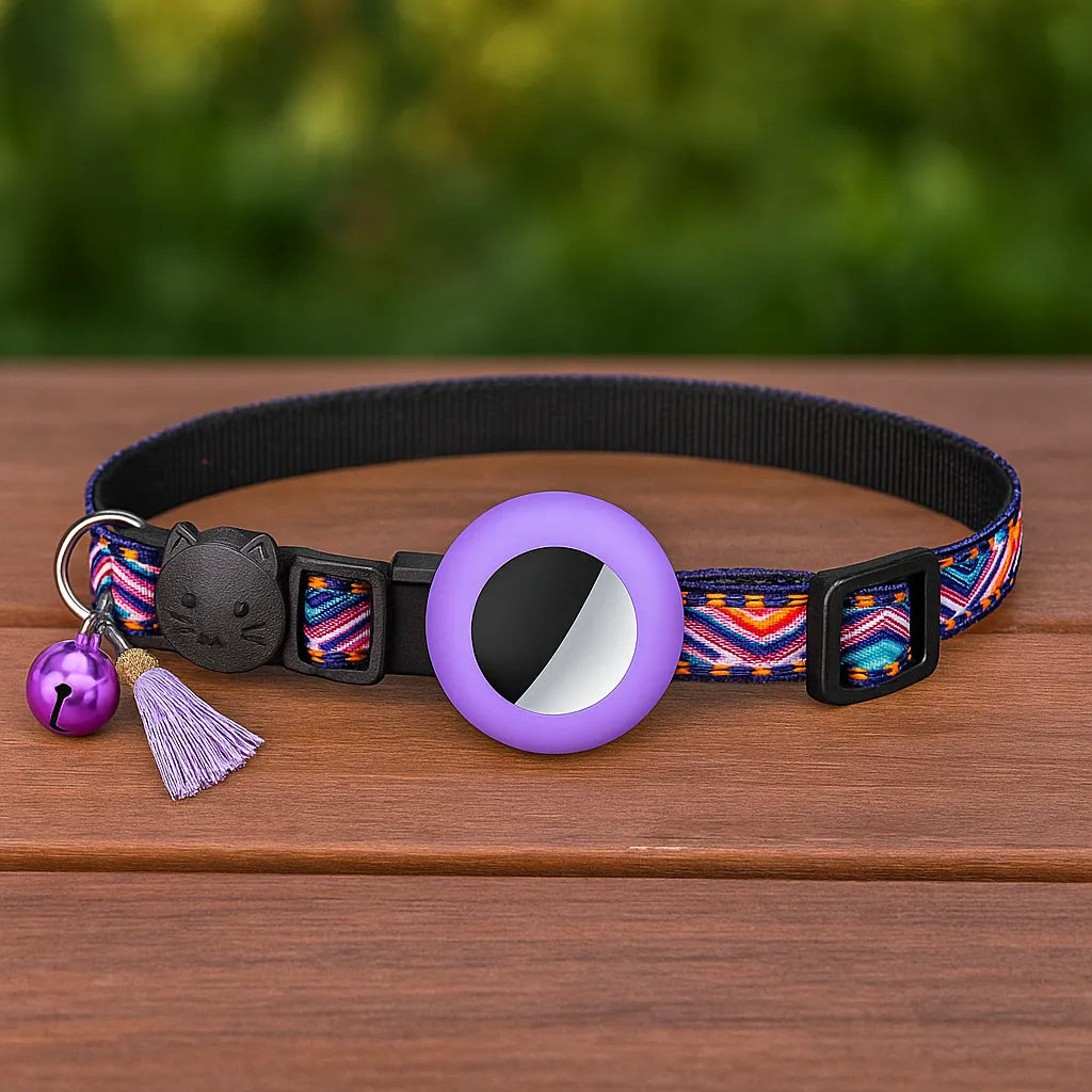 Katzenhalsband mit AirTag‑Halterung