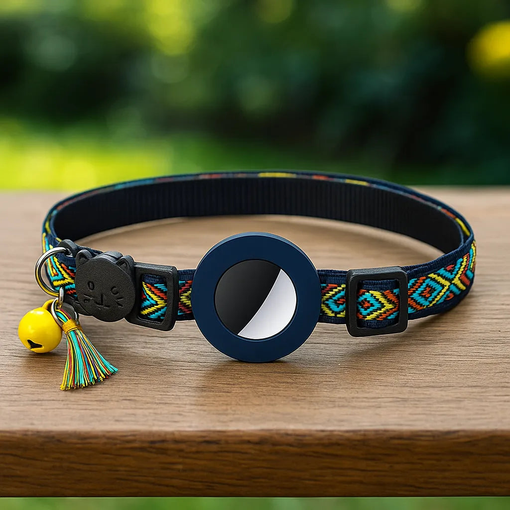 Katzenhalsband mit AirTag‑Halterung