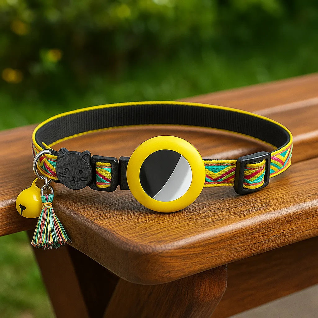 Katzenhalsband mit AirTag‑Halterung