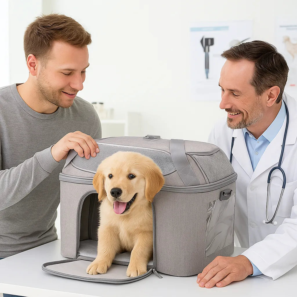 Tragetasche für Hunde faltbar – Atmungsaktiv &amp; ideal für Reisen