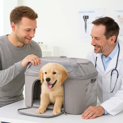 Tragetasche für Hunde faltbar – Atmungsaktiv &amp; ideal für Reisen