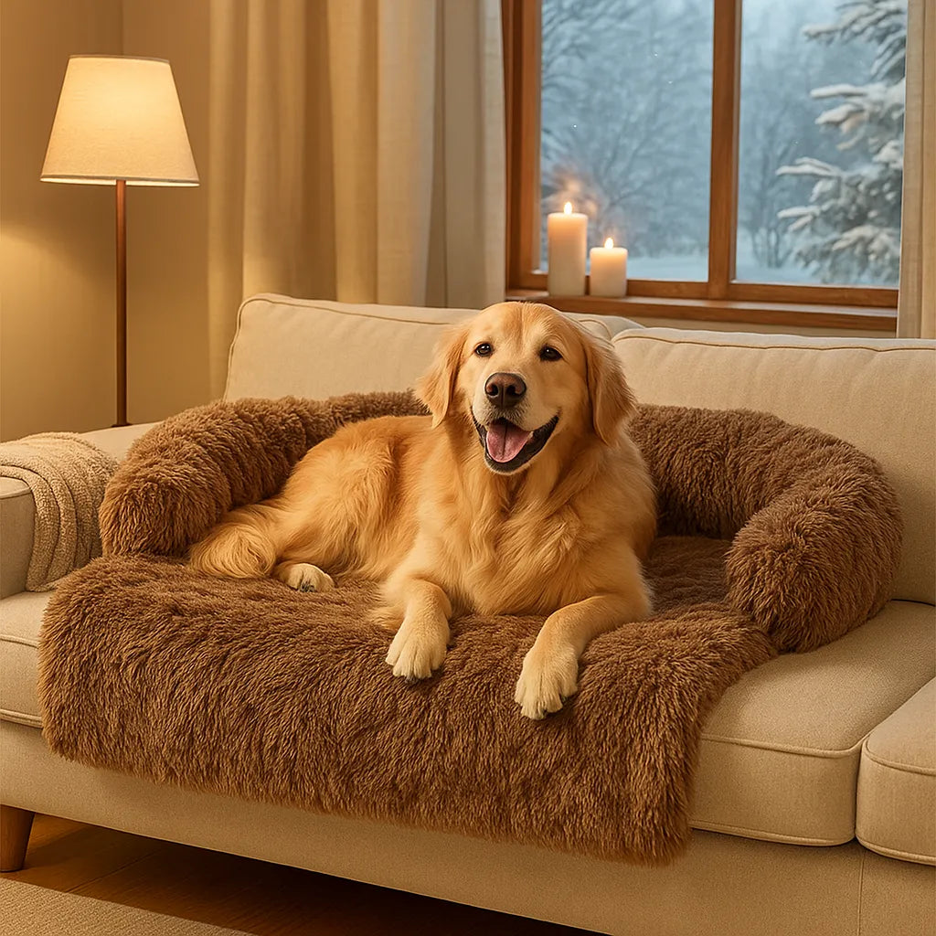 Fluffy Hundebett &amp; Hundedecke | Waschbar, weich &amp; rutschfest